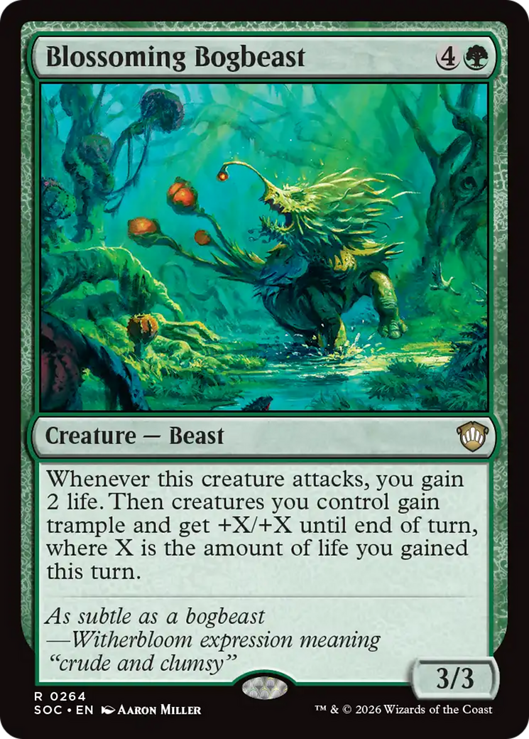 Blossoming Bogbeast [Secrets of Strixhaven Commander] MTG Single Magic: The Gathering | Red Claw Gaming