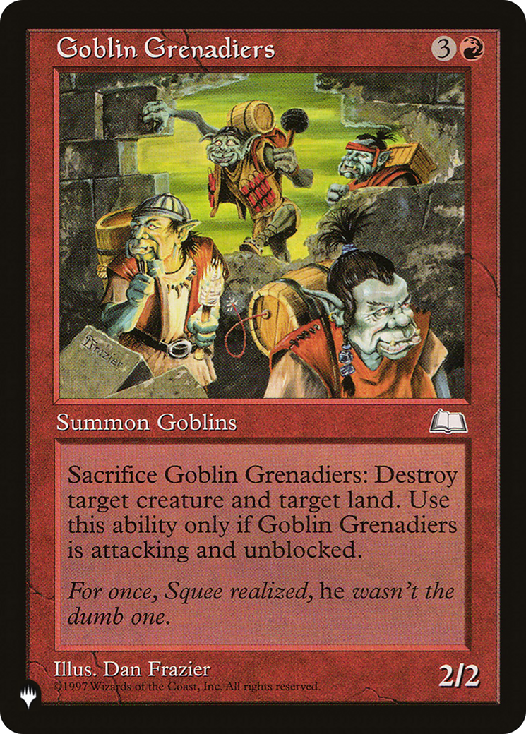 Goblin Grenadiers [The List] MTG Single Magic: The Gathering | Red Claw Gaming