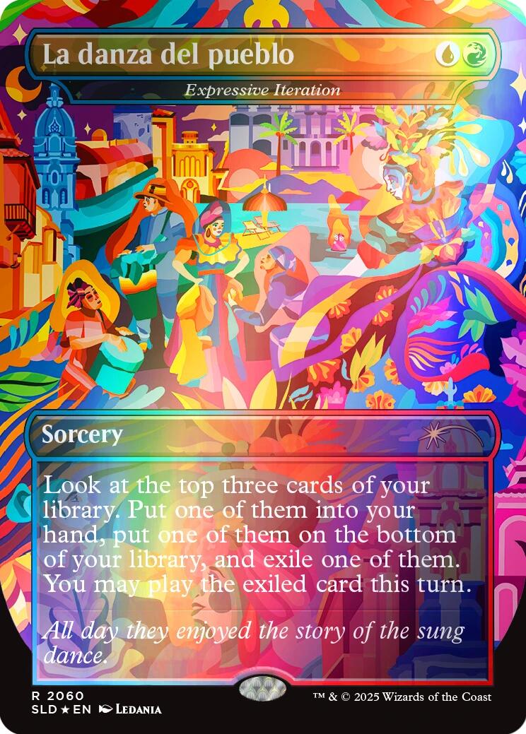 La danza del pueblo - Expressive Iteration (Rainbow Foil) [Secret Lair Drop Series] MTG Single Magic: The Gathering | Red Claw Gaming