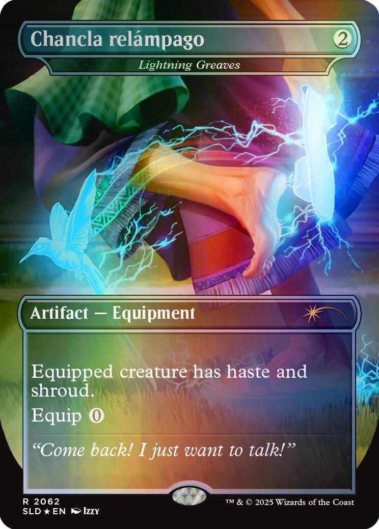 Chancla relampago - Lightning Greaves (Rainbow Foil) [Secret Lair Drop Series] MTG Single Magic: The Gathering | Red Claw Gaming