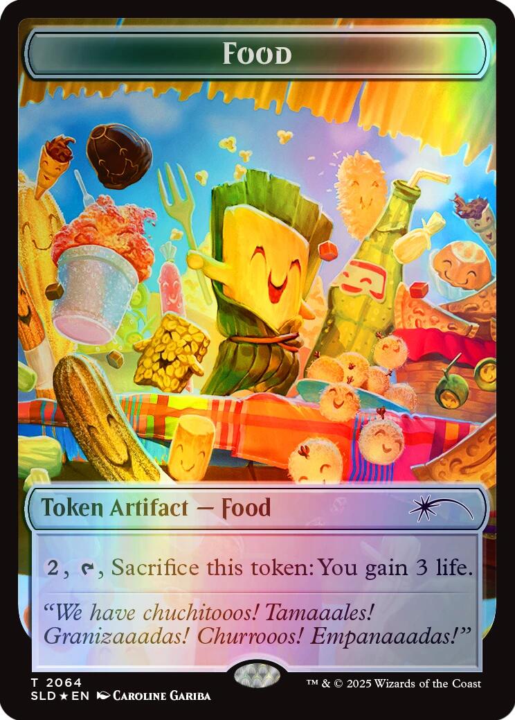 Food Token (2064) (Rainbow Foil) [Secret Lair Drop Series] MTG Single Magic: The Gathering | Red Claw Gaming