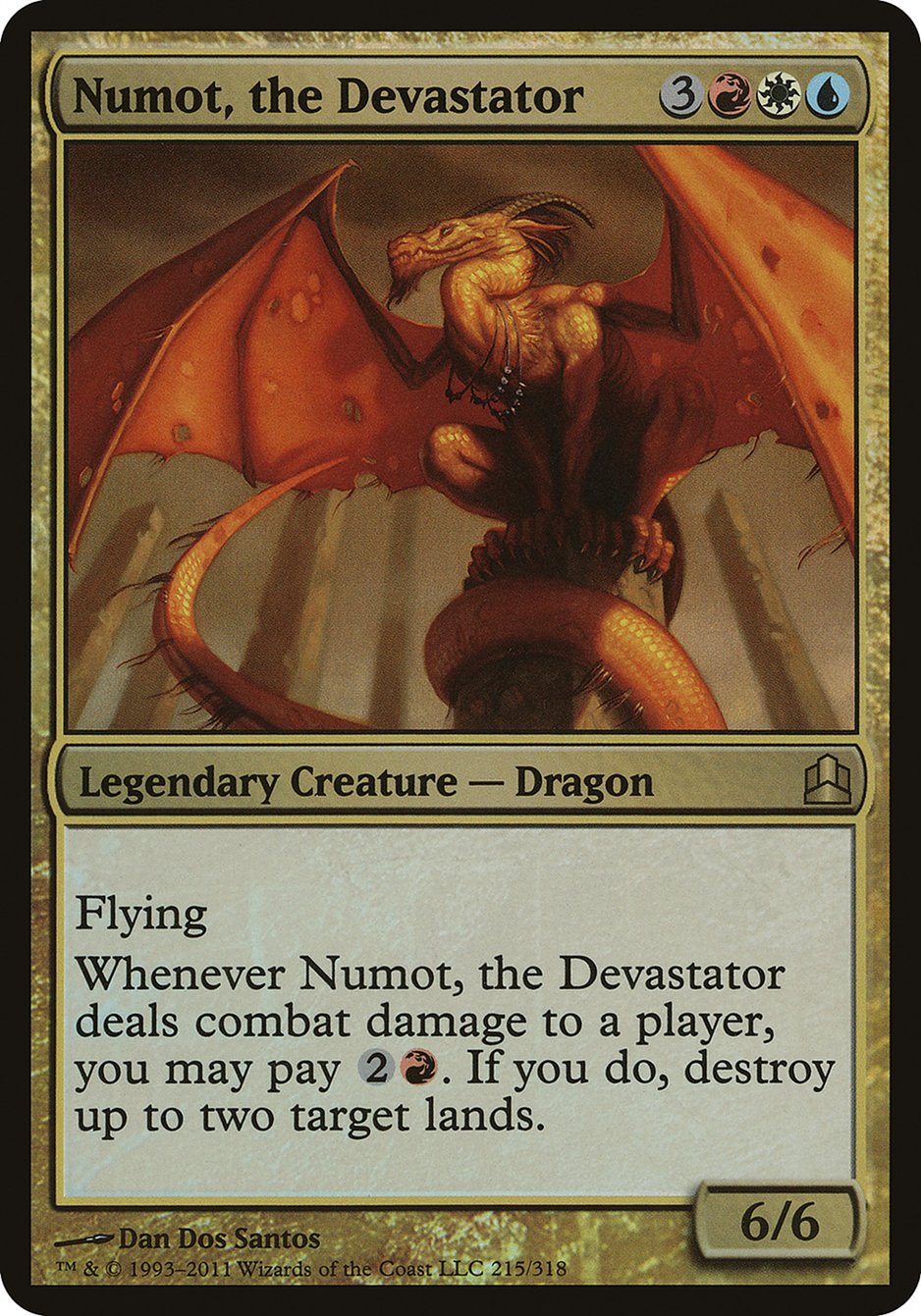 Numot, the Devastator (Oversized) [Commander 2011 Oversized] MTG Single Magic: The Gathering | Red Claw Gaming