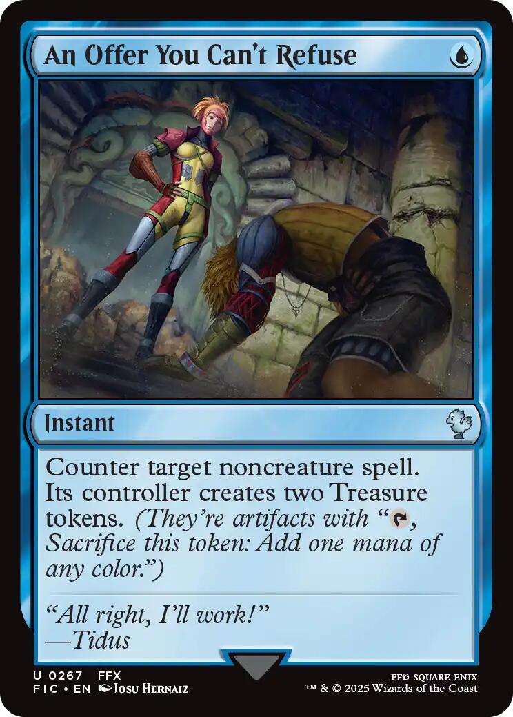 An Offer You Can't Refuse (Surge Foil) [FINAL FANTASY Commander] MTG Single Magic: The Gathering | Red Claw Gaming