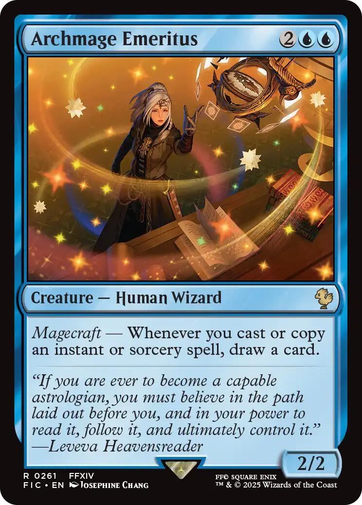 Archmage Emeritus (Surge Foil) [FINAL FANTASY Commander] MTG Single Magic: The Gathering | Red Claw Gaming