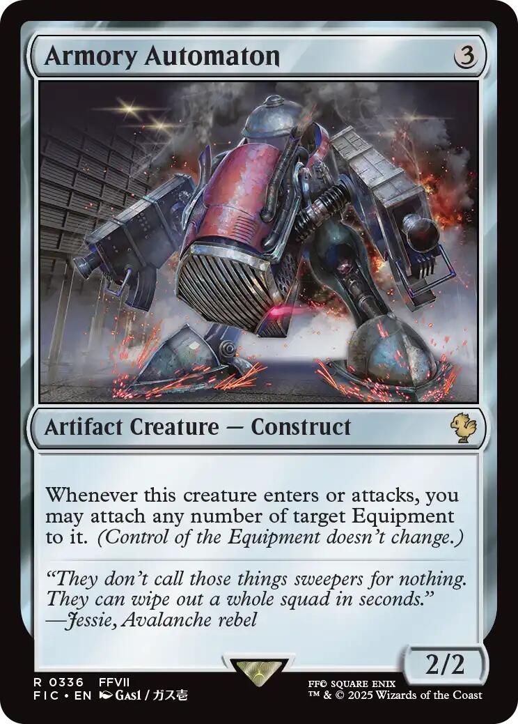 Armory Automaton (Surge Foil) [FINAL FANTASY Commander] MTG Single Magic: The Gathering | Red Claw Gaming
