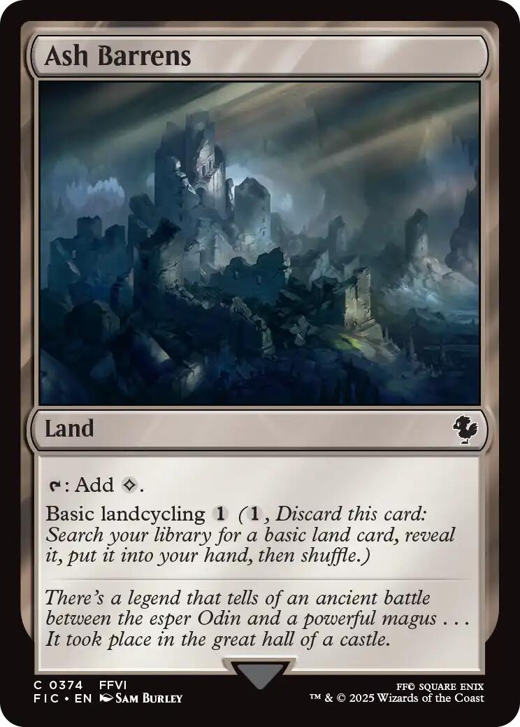 Ash Barrens (Surge Foil) [FINAL FANTASY Commander] MTG Single Magic: The Gathering | Red Claw Gaming
