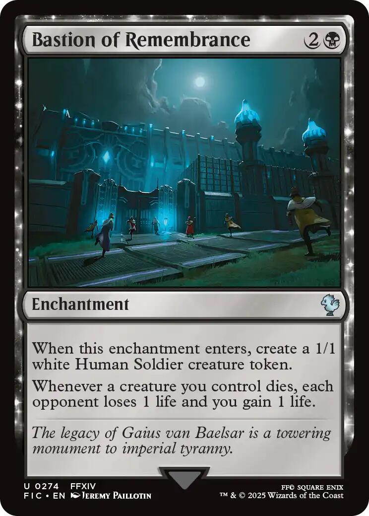 Bastion of Remembrance (Surge Foil) [FINAL FANTASY Commander] MTG Single Magic: The Gathering | Red Claw Gaming