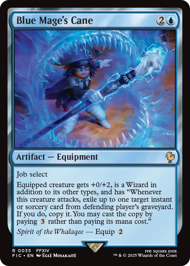 Blue Mage's Cane (Surge Foil) [FINAL FANTASY Commander] MTG Single Magic: The Gathering | Red Claw Gaming