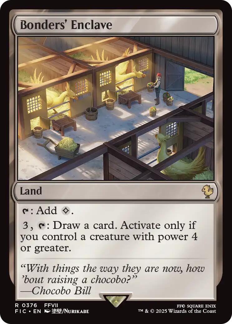 Bonders' Enclave (Surge Foil) [FINAL FANTASY Commander] MTG Single Magic: The Gathering | Red Claw Gaming