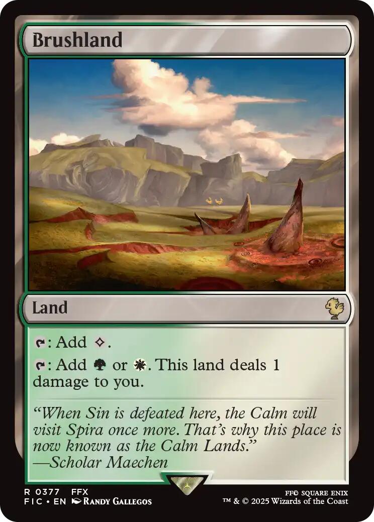 Brushland (Surge Foil) [FINAL FANTASY Commander] MTG Single Magic: The Gathering | Red Claw Gaming