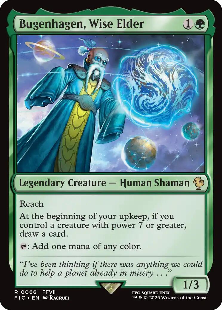 Bugenhagen, Wise Elder (Surge Foil) [FINAL FANTASY Commander] MTG Single Magic: The Gathering | Red Claw Gaming