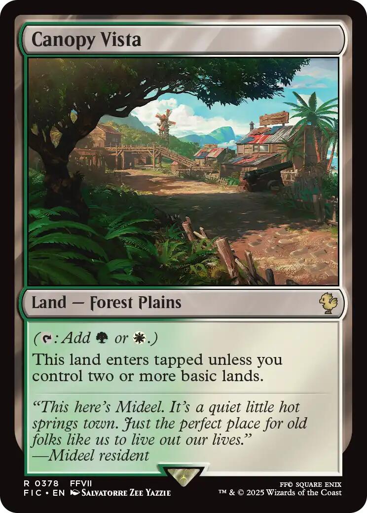Canopy Vista (Surge Foil) [FINAL FANTASY Commander] MTG Single Magic: The Gathering | Red Claw Gaming