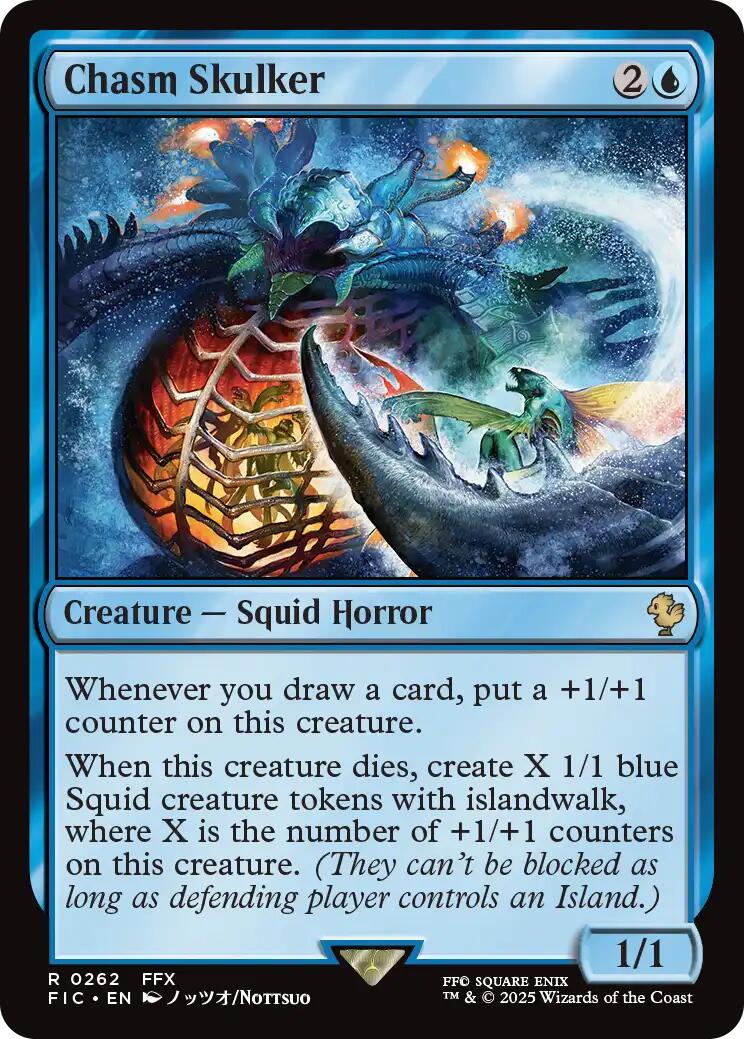 Chasm Skulker (Surge Foil) [FINAL FANTASY Commander] MTG Single Magic: The Gathering | Red Claw Gaming