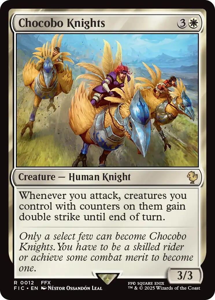 Chocobo Knights (Surge Foil) [FINAL FANTASY Commander] MTG Single Magic: The Gathering | Red Claw Gaming