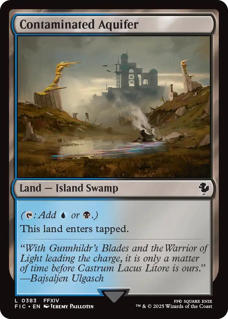 Contaminated Aquifer (Surge Foil) [FINAL FANTASY Commander] MTG Single Magic: The Gathering | Red Claw Gaming