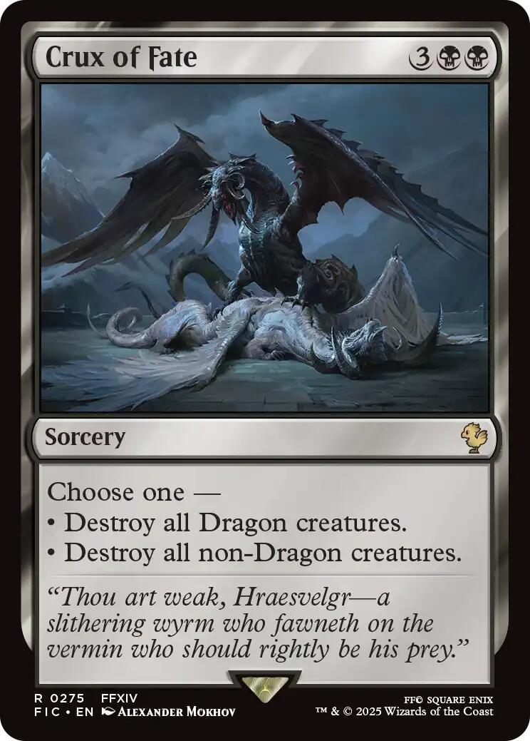 Crux of Fate (Surge Foil) [FINAL FANTASY Commander] MTG Single Magic: The Gathering | Red Claw Gaming