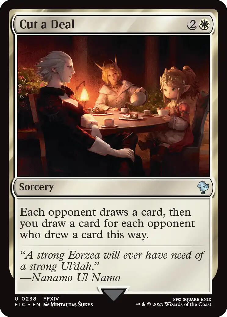 Cut a Deal (Surge Foil) [FINAL FANTASY Commander] MTG Single Magic: The Gathering | Red Claw Gaming