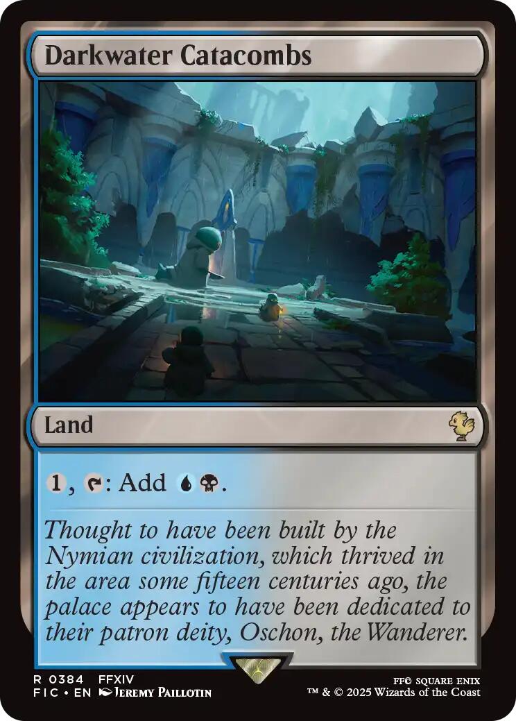 Darkwater Catacombs (Surge Foil) [FINAL FANTASY Commander] MTG Single Magic: The Gathering | Red Claw Gaming