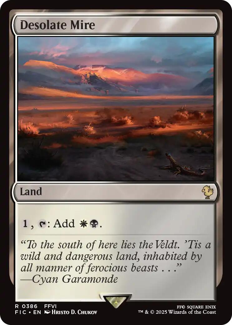 Desolate Mire (Surge Foil) [FINAL FANTASY Commander] MTG Single Magic: The Gathering | Red Claw Gaming