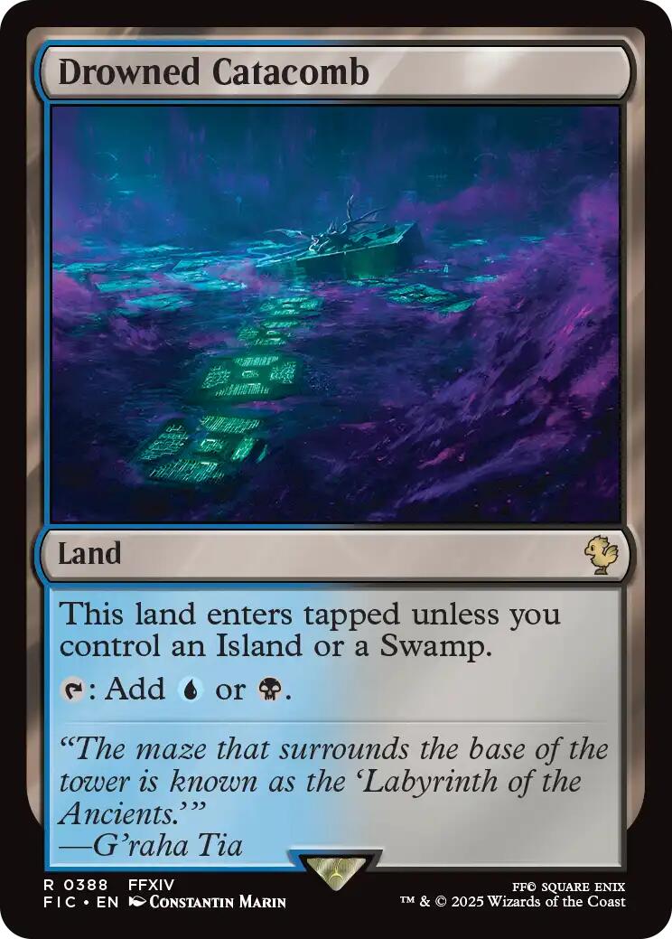 Drowned Catacomb (Surge Foil) [FINAL FANTASY Commander] MTG Single Magic: The Gathering | Red Claw Gaming
