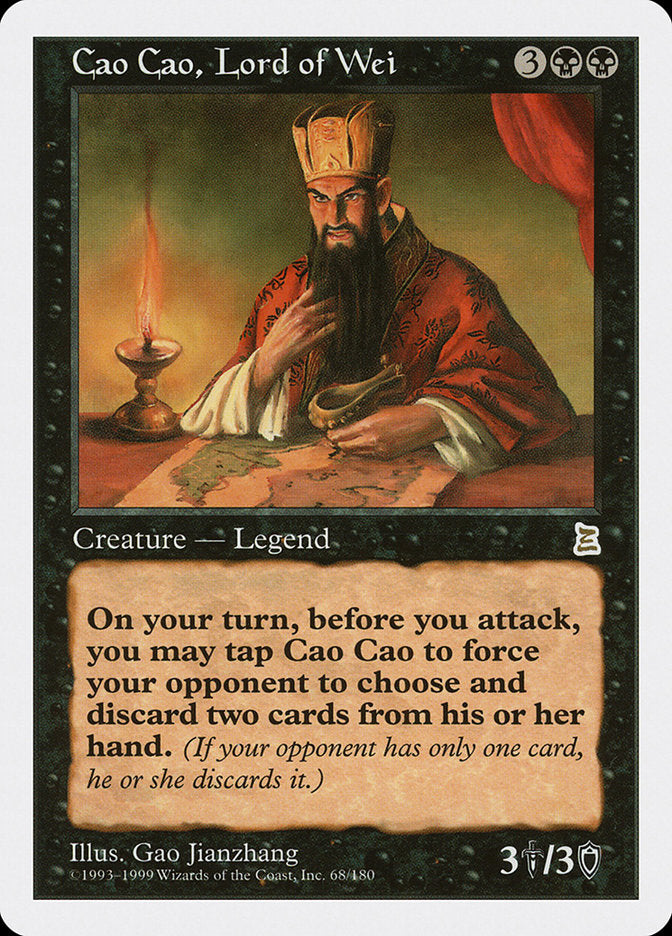 Cao Cao, Lord of Wei [Portal Three Kingdoms] MTG Single Magic: The Gathering | Red Claw Gaming