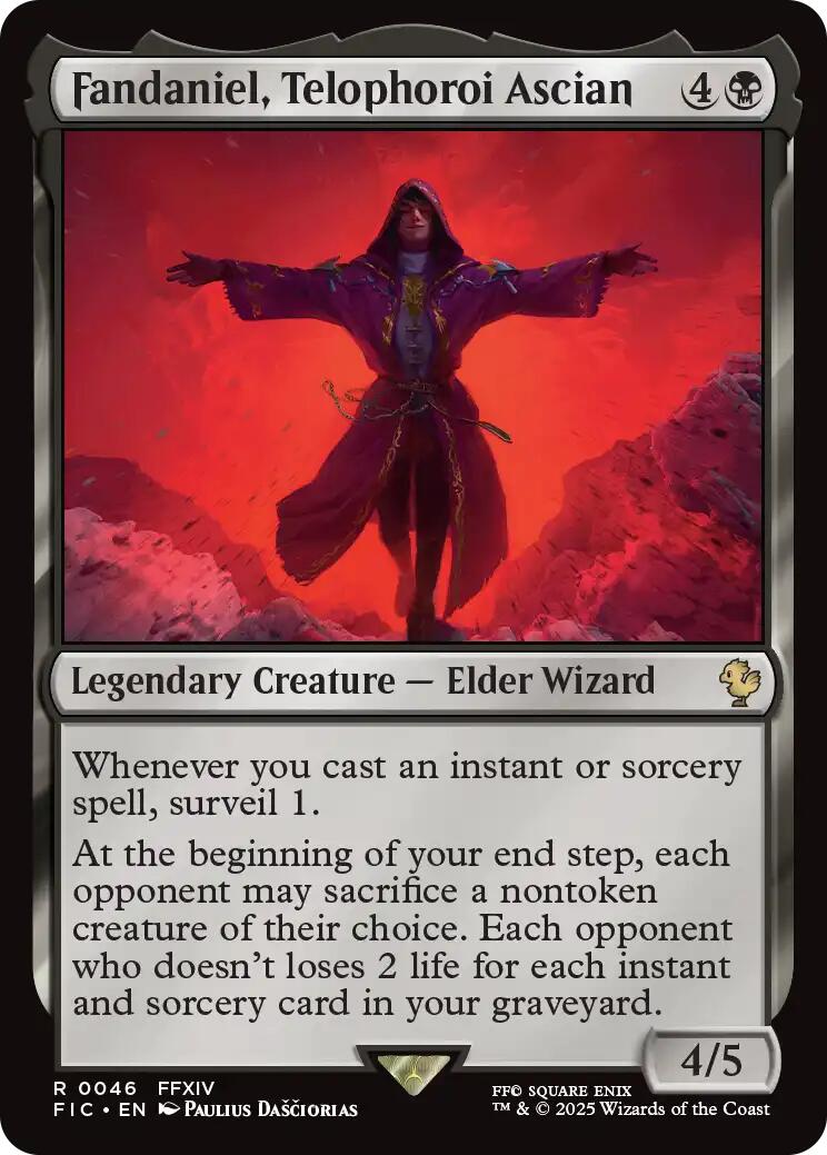 Fandaniel, Telophoroi Ascian (Surge Foil) [FINAL FANTASY Commander] MTG Single Magic: The Gathering | Red Claw Gaming