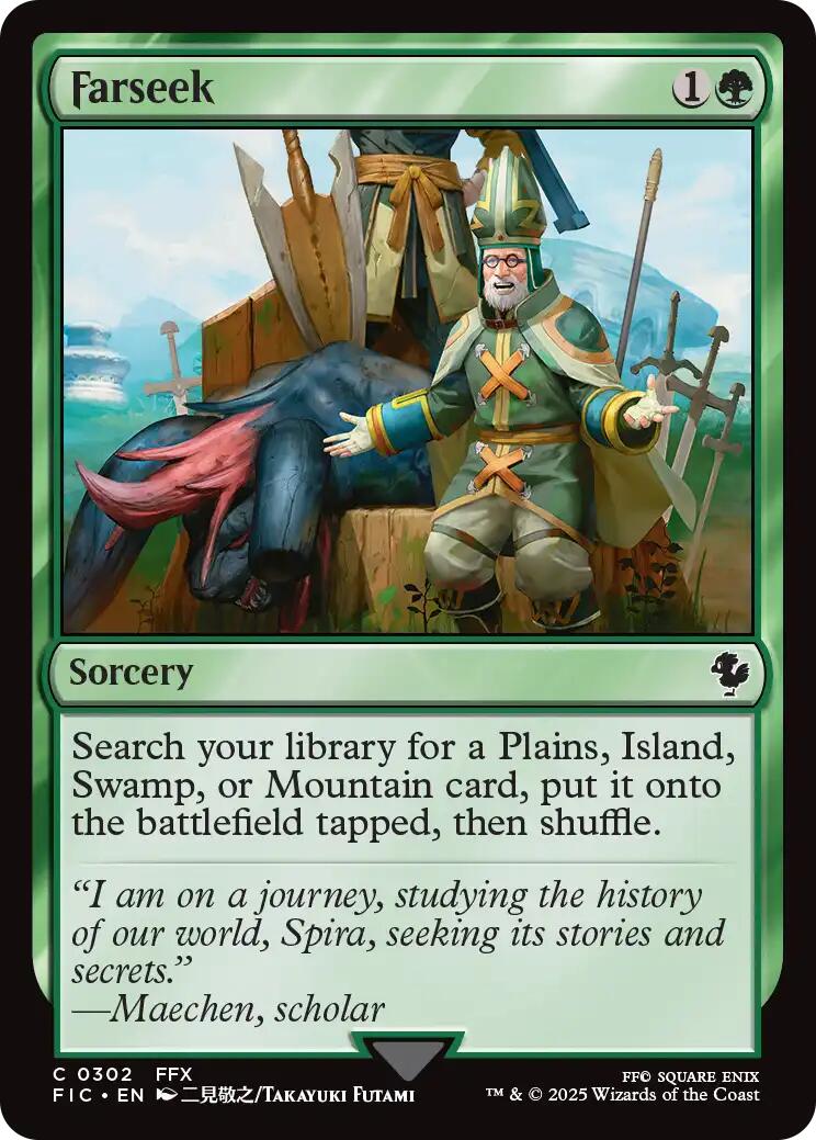 Farseek (Surge Foil) [FINAL FANTASY Commander] MTG Single Magic: The Gathering | Red Claw Gaming