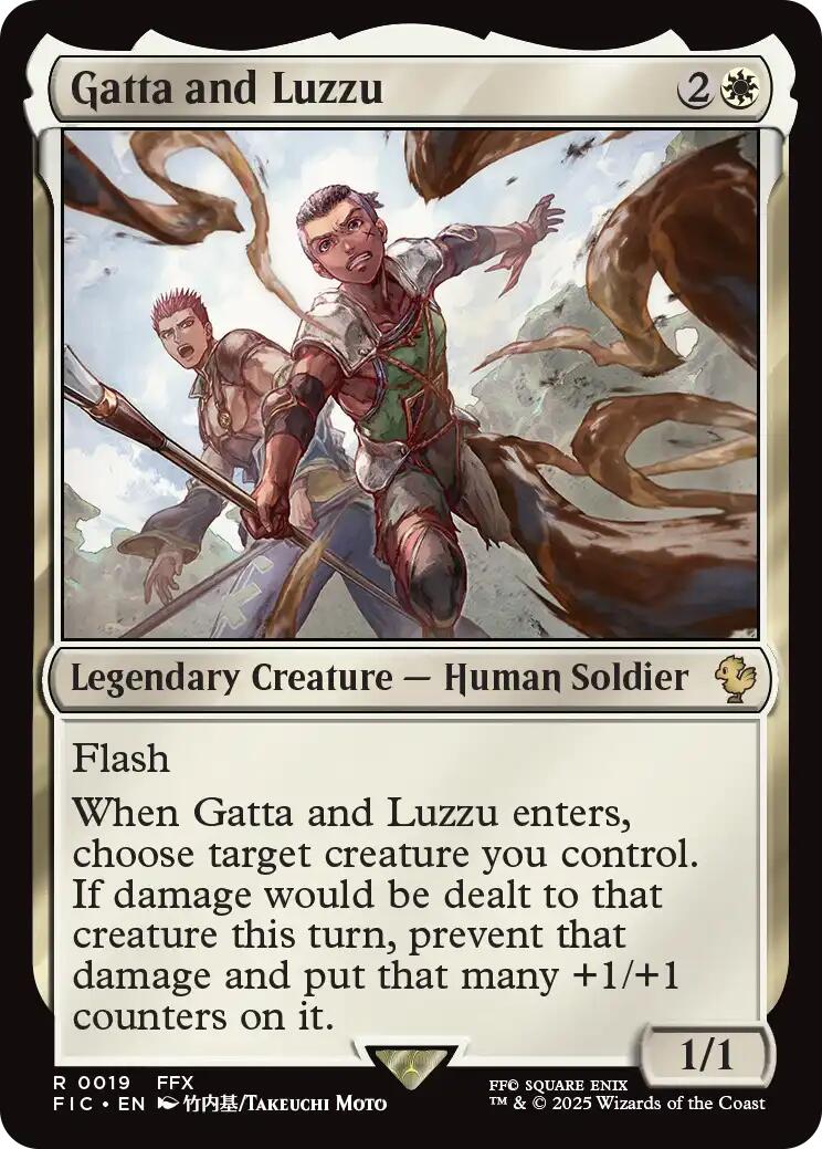 Gatta and Luzzu (Surge Foil) [FINAL FANTASY Commander] MTG Single Magic: The Gathering | Red Claw Gaming