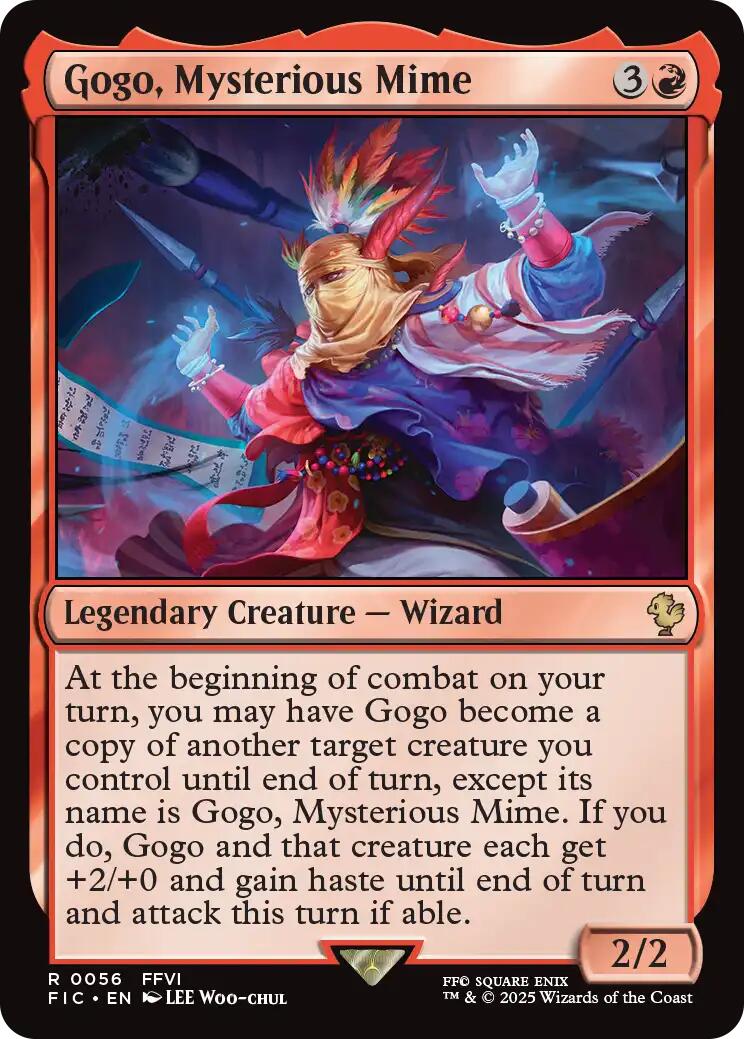 Gogo, Mysterious Mime (Surge Foil) [FINAL FANTASY Commander] MTG Single Magic: The Gathering | Red Claw Gaming