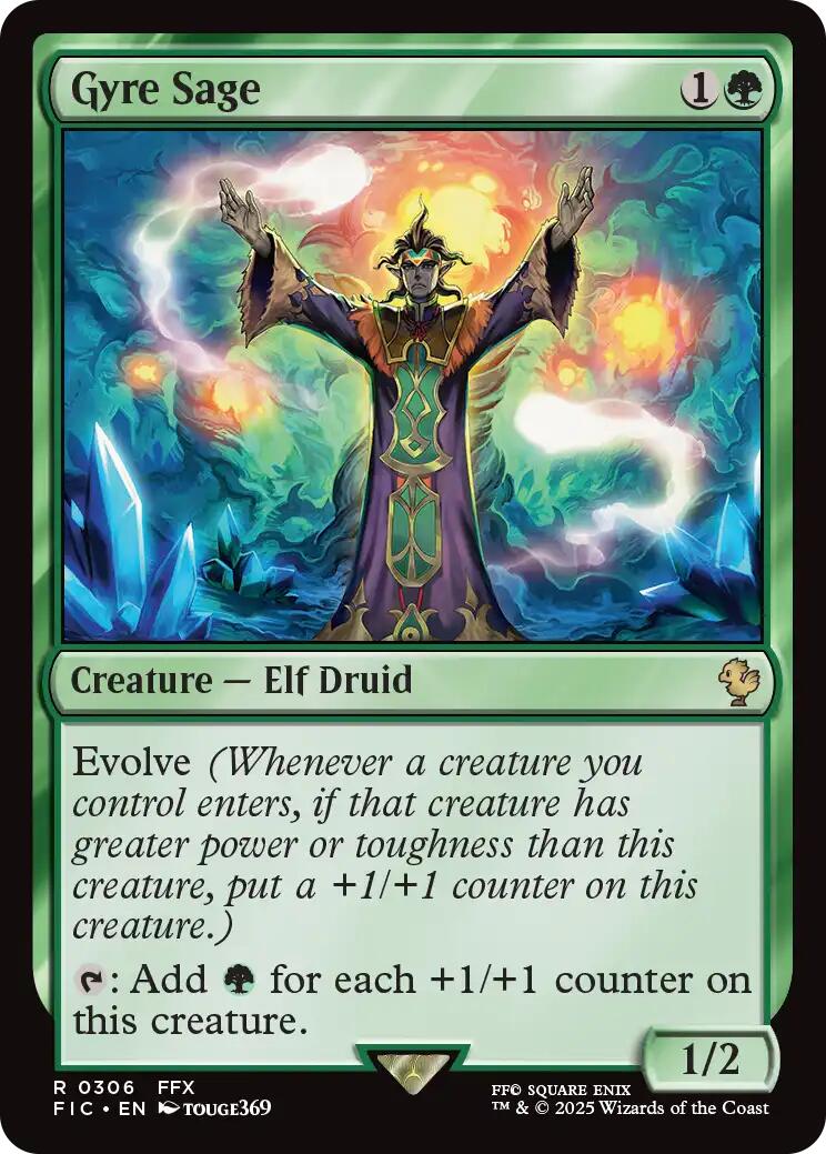Gyre Sage (Surge Foil) [FINAL FANTASY Commander] MTG Single Magic: The Gathering | Red Claw Gaming
