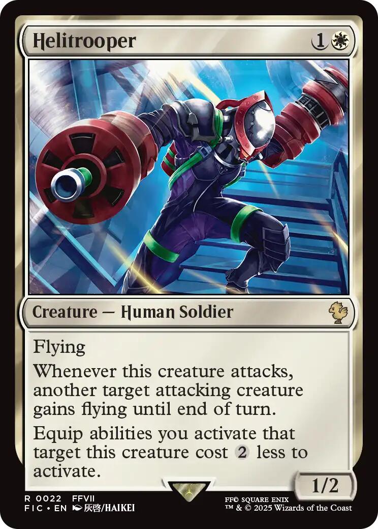Helitrooper (Surge Foil) [FINAL FANTASY Commander] MTG Single Magic: The Gathering | Red Claw Gaming