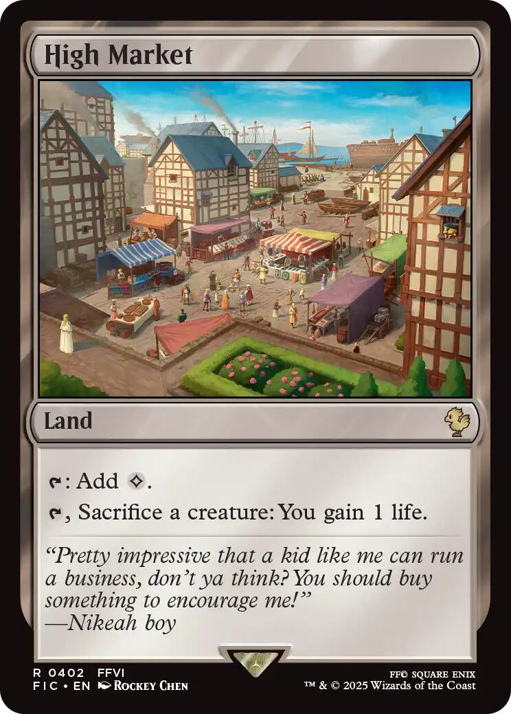High Market (Surge Foil) [FINAL FANTASY Commander] MTG Single Magic: The Gathering | Red Claw Gaming
