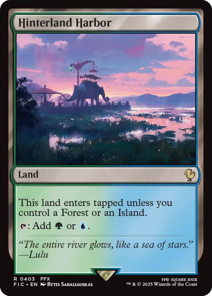 Hinterland Harbor (Surge Foil) [FINAL FANTASY Commander] MTG Single Magic: The Gathering | Red Claw Gaming