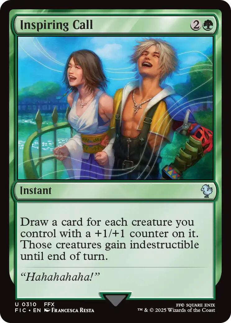 Inspiring Call (Surge Foil) [FINAL FANTASY Commander] MTG Single Magic: The Gathering | Red Claw Gaming
