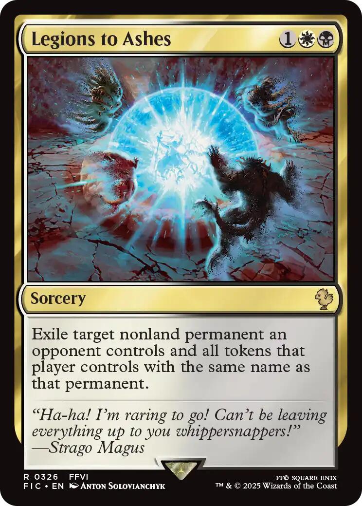 Legions to Ashes (Surge Foil) [FINAL FANTASY Commander] MTG Single Magic: The Gathering | Red Claw Gaming