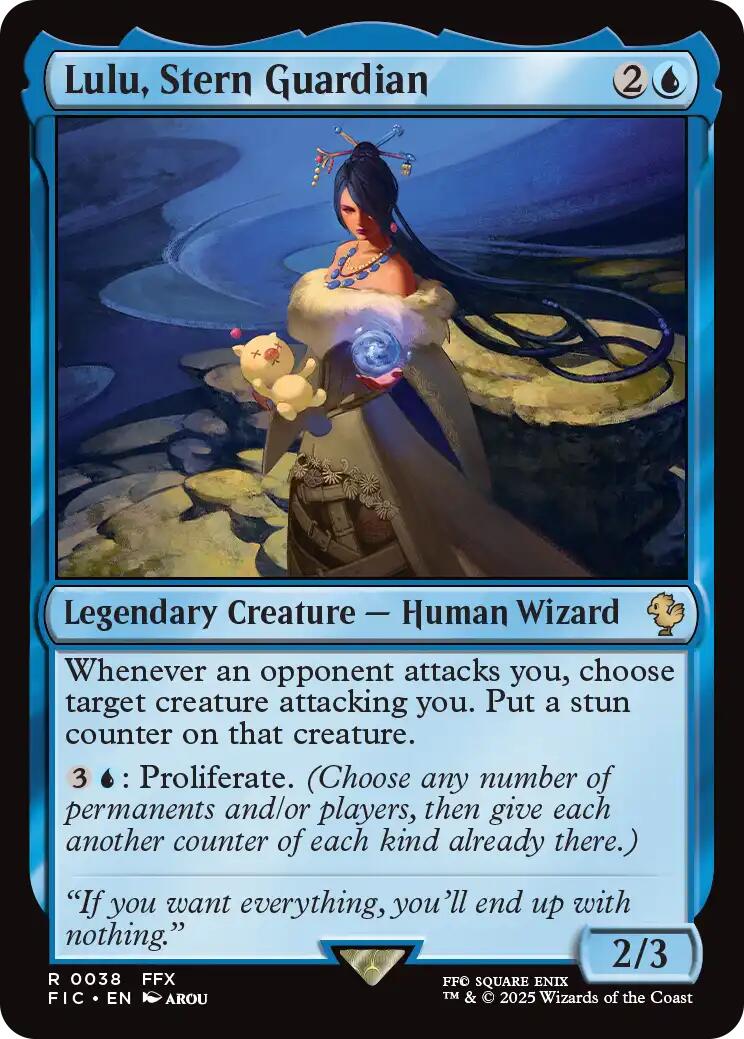 Lulu, Stern Guardian (Surge Foil) [FINAL FANTASY Commander] MTG Single Magic: The Gathering | Red Claw Gaming