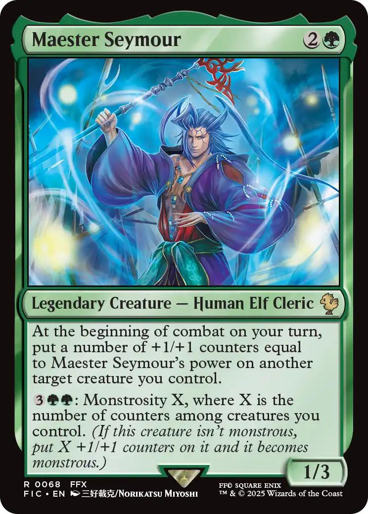 Maester Seymour (Surge Foil) [FINAL FANTASY Commander] MTG Single Magic: The Gathering | Red Claw Gaming