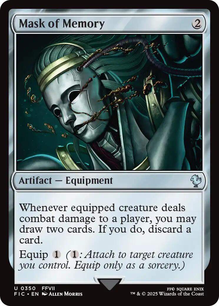 Mask of Memory (Surge Foil) [FINAL FANTASY Commander] MTG Single Magic: The Gathering | Red Claw Gaming