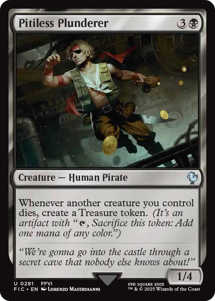 Pitiless Plunderer (Surge Foil) [FINAL FANTASY Commander] MTG Single Magic: The Gathering | Red Claw Gaming