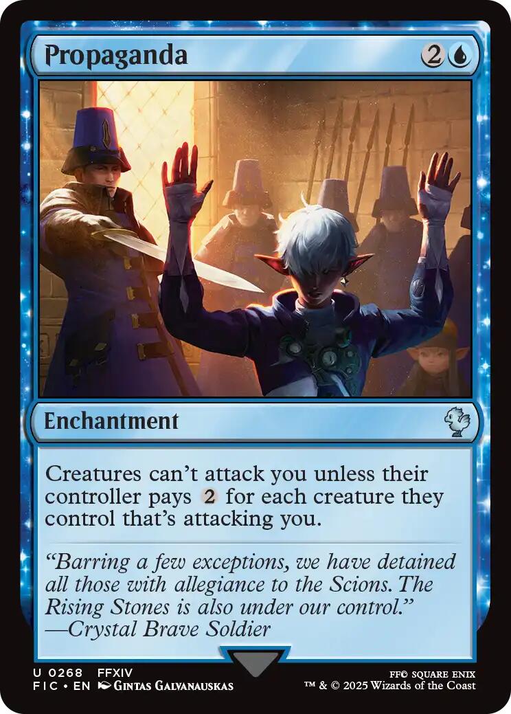 Propaganda (Surge Foil) [FINAL FANTASY Commander] MTG Single Magic: The Gathering | Red Claw Gaming
