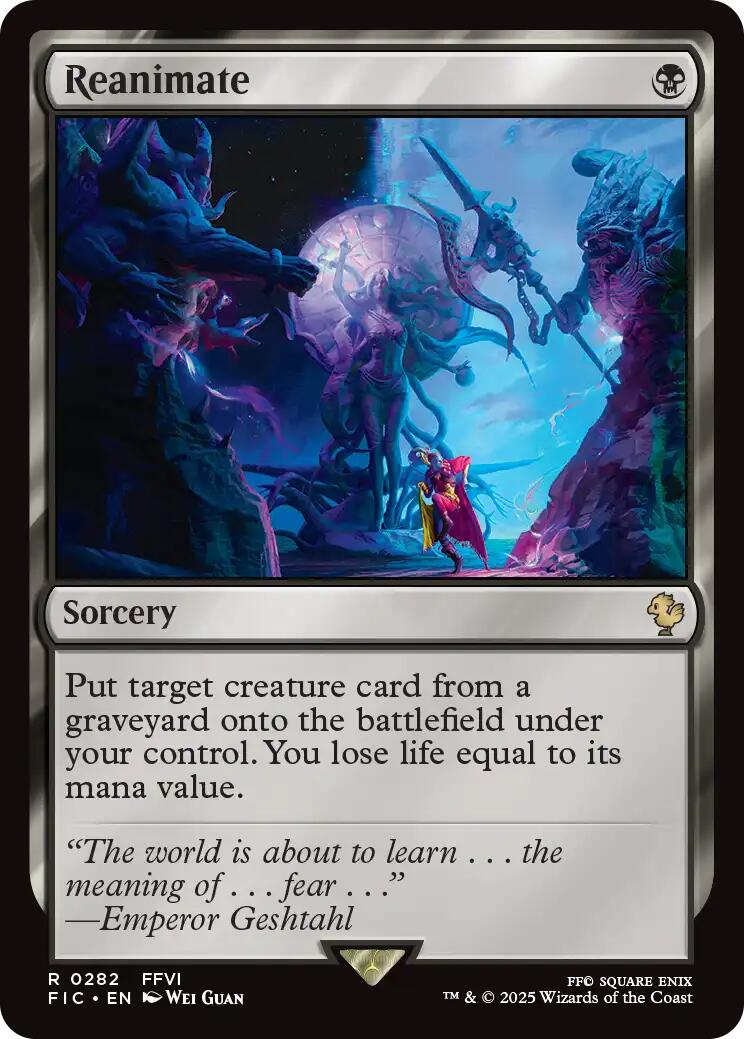 Reanimate (Surge Foil) [FINAL FANTASY Commander] MTG Single Magic: The Gathering | Red Claw Gaming