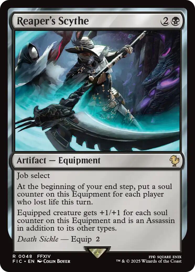 Reaper's Scythe (Surge Foil) [FINAL FANTASY Commander] MTG Single Magic: The Gathering | Red Claw Gaming