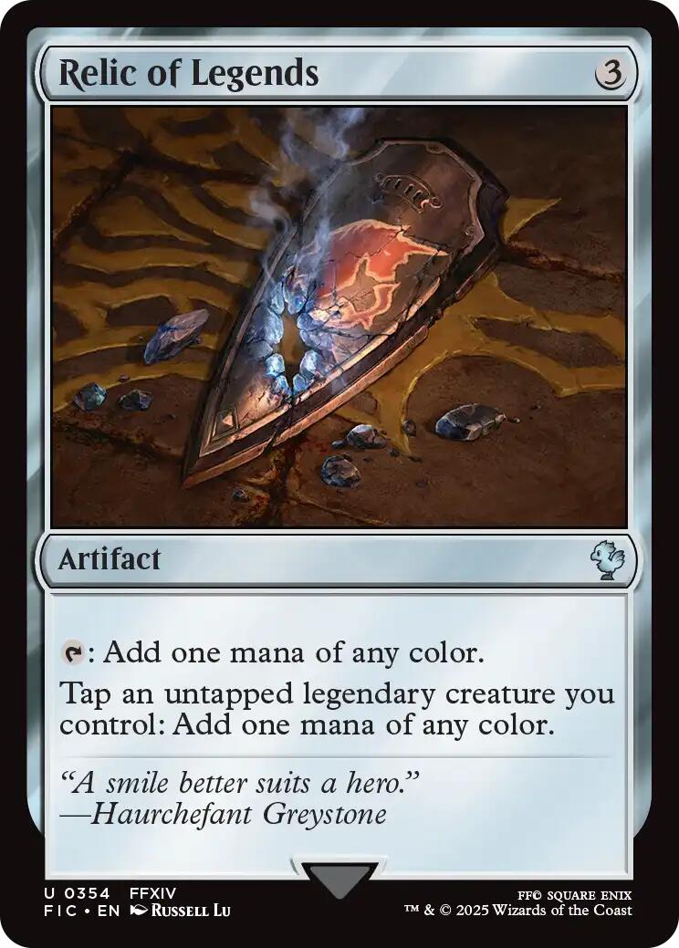 Relic of Legends (Surge Foil) [FINAL FANTASY Commander] MTG Single Magic: The Gathering | Red Claw Gaming