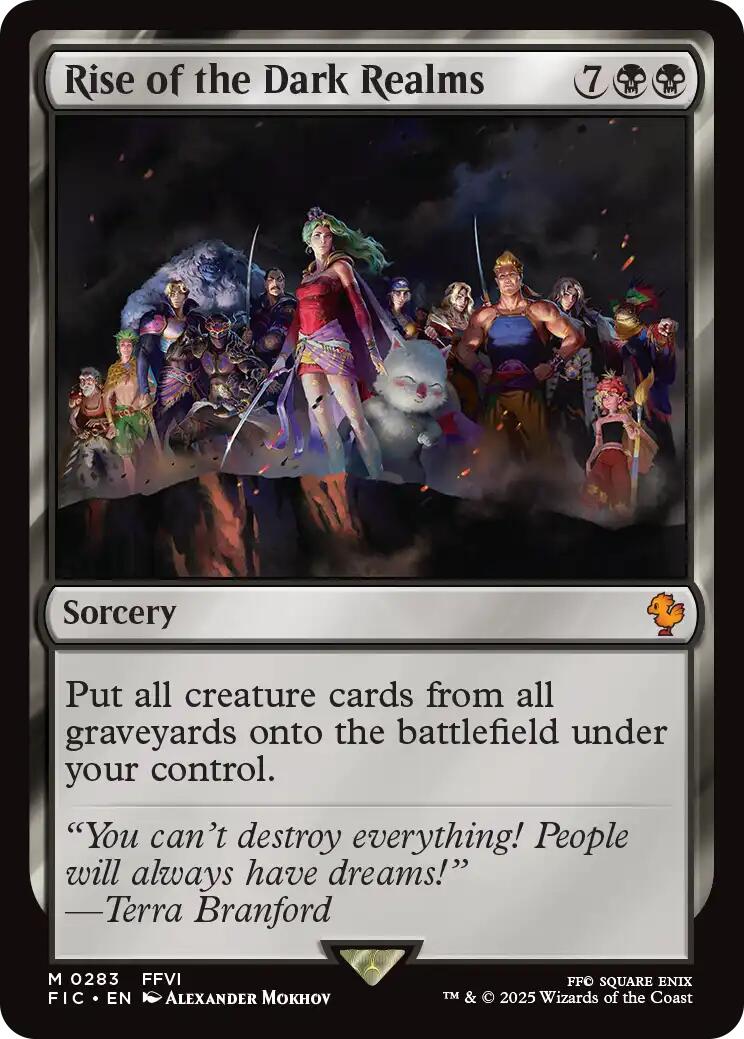 Rise of the Dark Realms (Surge Foil) [FINAL FANTASY Commander] MTG Single Magic: The Gathering | Red Claw Gaming