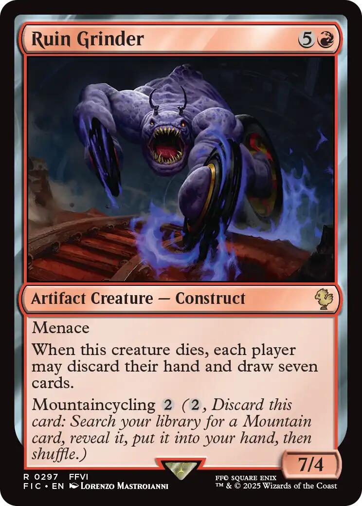 Ruin Grinder (Surge Foil) [FINAL FANTASY Commander] MTG Single Magic: The Gathering | Red Claw Gaming