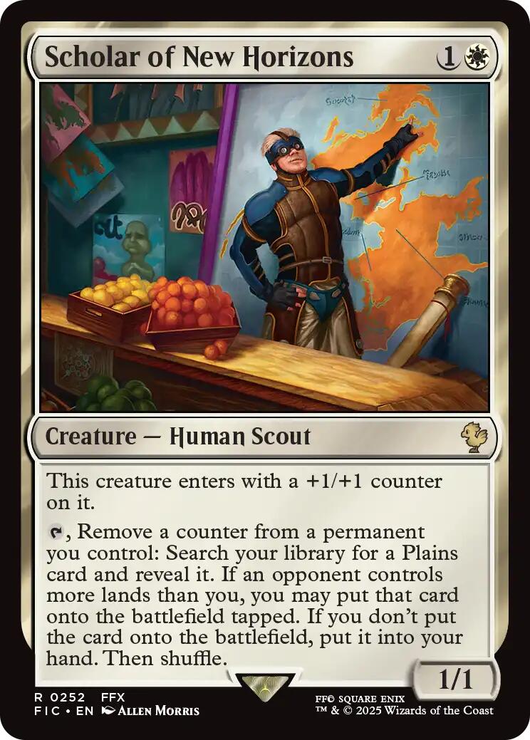 Scholar of New Horizons (Surge Foil) [FINAL FANTASY Commander] MTG Single Magic: The Gathering | Red Claw Gaming
