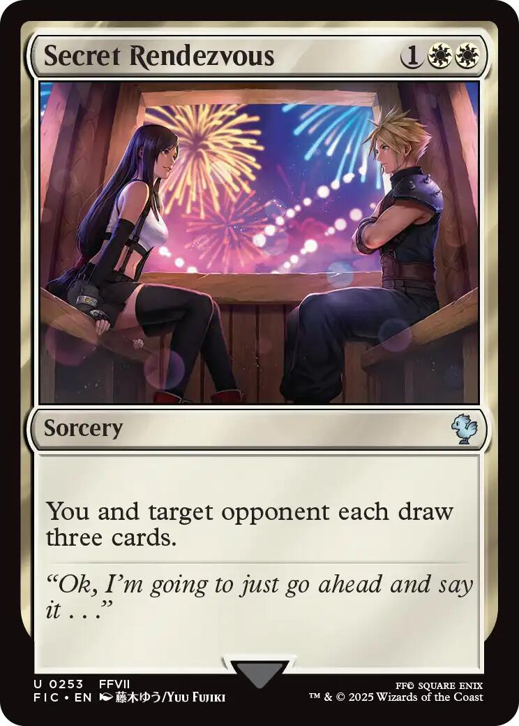 Secret Rendezvous (0253) (Surge Foil) [FINAL FANTASY Commander] MTG Single Magic: The Gathering | Red Claw Gaming