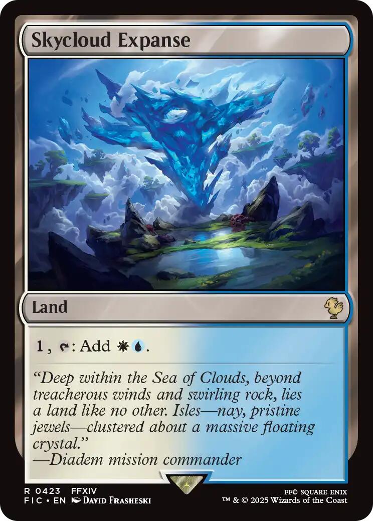 Skycloud Expanse (Surge Foil) [FINAL FANTASY Commander] MTG Single Magic: The Gathering | Red Claw Gaming
