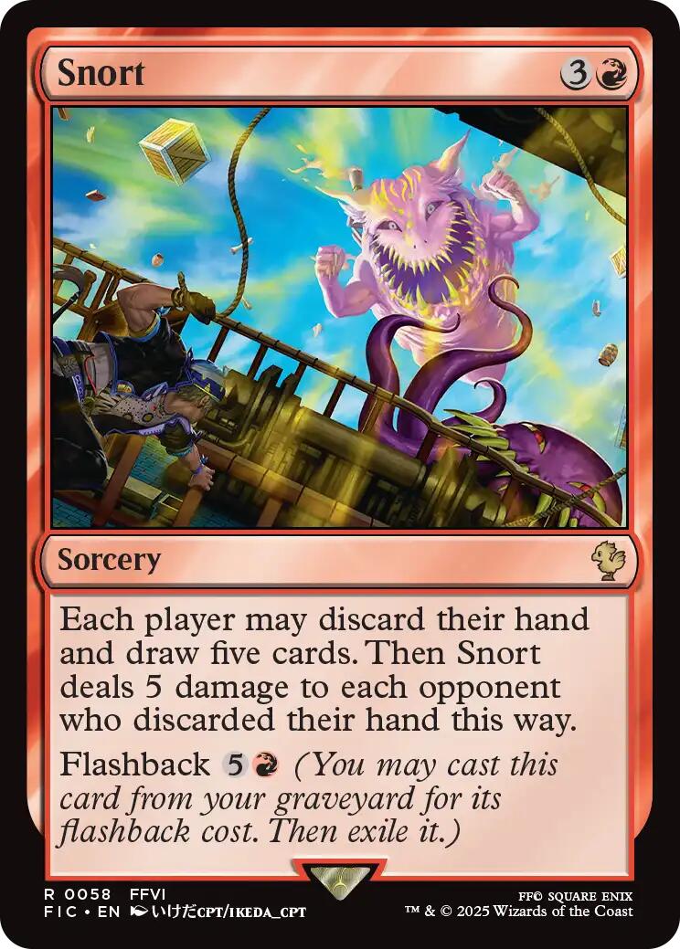 Snort (Surge Foil) [FINAL FANTASY Commander] MTG Single Magic: The Gathering | Red Claw Gaming