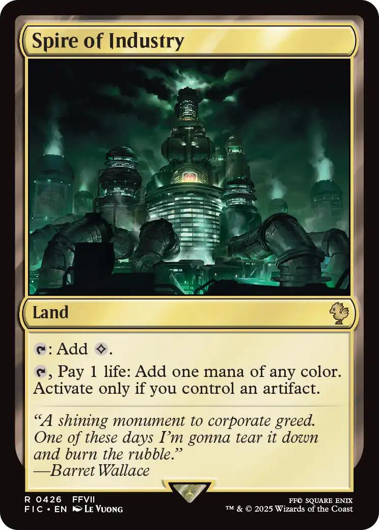 Spire of Industry (Surge Foil) [FINAL FANTASY Commander] MTG Single Magic: The Gathering | Red Claw Gaming